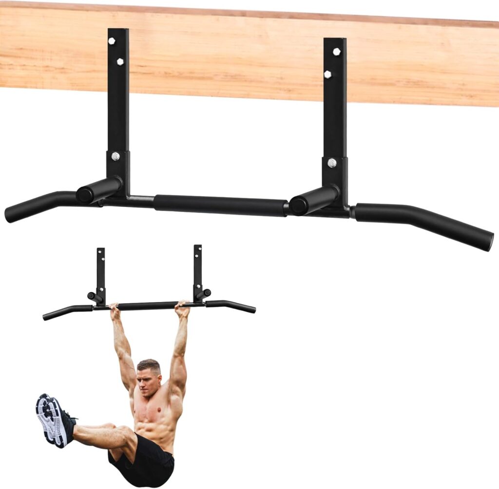 ATENTO Pull Up Bar, Chin Up Bars Ceiling Mount, Workout for Home Gym, Beam, Crossfit – Heavy-Duty, Foam Grip, Easy installation