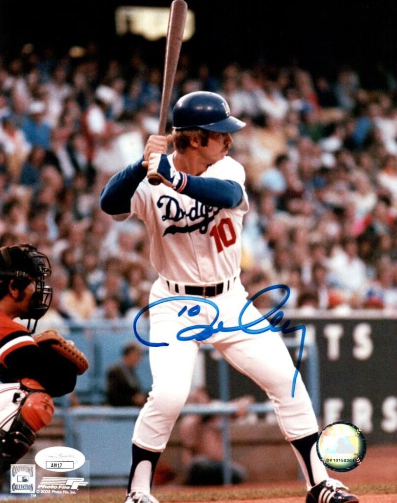 Ron Cey Signed Autographed 8X10 Photo Dodgers Home At-Bat JSA