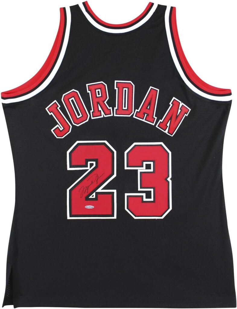 Topps Bulls Michael Jordan Signed M&N 1997-98 Hwc Jersey Uda Baj02946 – Autographed Nba Jerseys