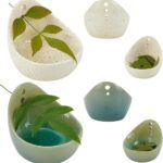 WEBEEDY 2 Styles Pottery Herb Stripper Bowls Handmade Ceramic Herb Stripper Tool with Different Hole Size, Decorative Small Pottery Cup for Kitchen Separating Leaves and Stems, 2.4×2.5x2inch/6×6.3x5cm