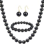 Beaded Necklaces for Women, Natural Gemstone Bead Choker Necklace10MM Bead Strand Choker Collarbone Necklace Healing Crystal Chakra Necklace Western Jewelry For Women Jewelry Gifts