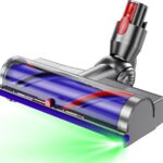 Vacuum Head Replacement for Dy-Son V10, V7, V8, V11, V15 Direct Drive Motor-Head Brush Roller for Dyson Vacuum Attachments Parts LED Headlights 270° Torque Brush Head for Hardwood Floor and Carpet