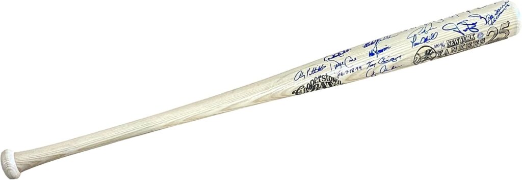 1999 New York Signed Bat Jeter Rivera Williams & More BAS AC22625