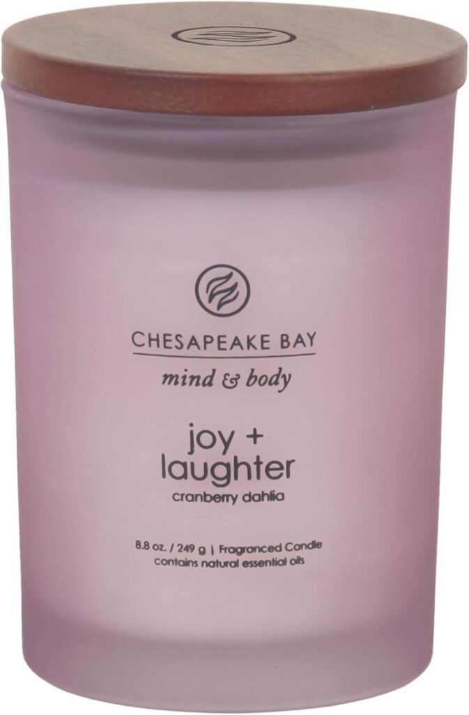 Chesapeake Bay Candle Scented Candle Joy + Laughter (Cranberry Dahlia) Medium Home Décor