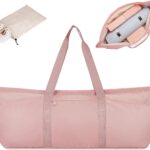 Large Yoga Mat Bag with Shoes Compartment and Wet Pocket Ladies Pilates Gym Tote Bag with Yoga Mat Holder Strap for Women Men Workout Carrier Stuff Accessories