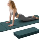 ILILI Foldable Yoga Mat 71 * 24 * 0.3” – TPE Non-Slip Fitness Mat for Home,Waterproof & Lightweight (2lb) for Home gym, Pilates & Stretching,Fitness Workouts | 7-Fold Portable Design