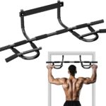 TOPOKO Upgrade Pull Up Bar for Doorway – Max Capacity 440 lbs, Portable Upper Body Workout Bar for Strength Training