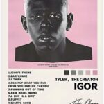 IOGGUN Tyler The Creator – Igor Music Album Cover Signed Wall Art Deco Poster Canvas Poster Wall Art Decor Print Picture Paintings for Living Room Bedroom Decoration Unframe-style08x12inch(20x30cm)
