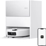 DREAME Aqua10 Roller Robot Vacuum, AquaRoll Mopping, 30,000Pa Suction, 100% Detangling, Carpet-Protecting Roller Guard, Clear 2.36in Obstacle, Self-Empty, Self-Cleaning, Roller Mop Extending