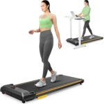 UREVO Under Desk Treadmill Longer pad, Portable Treadmills for Home/Office Walking Pad with Remote Control, LED Display