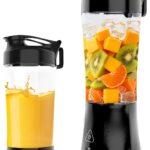 Portable Smoothie Blender,Cordless Blender Bottle Electric,24oz. Vessel,USB-C Rechargeable portable juicer, Electric Protein Shaker Bottles with Leakproof Lid, Ideal for Shakes and Frozen Drinks