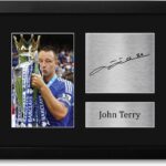 HWC Trading John Terry Framed Gift Signed Printed Photo Memorabilia Autograph Display – US Letter Size