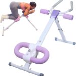 Ab Workout Equipment Abdominal Trainer, Adjustable Ab Machine at Home Gym, Foldable Abdominal Exercise Machine, Core & Ab Trainer Machine for Stomach Workout with LCD Monitor