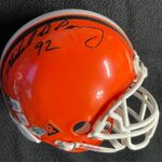 Michael Dean Perry Signed Cleveland Browns Mini Helmet Beckett COA – Autographed NFL Mini Helmets