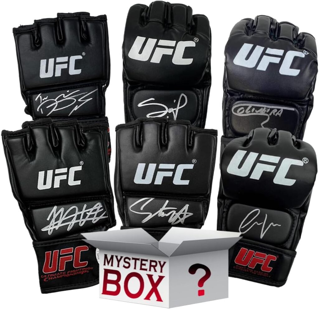 Autographed/Signed UFC MMA Glove Mystery Box with PSA JSA or Beckett COA