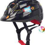 Kids Toddler Bike Helmet, Adjustable Boys Girl Helmets from Baby to Children(Age 1-8), Multi Sports for Bicycle Skate Scooter with LED Light