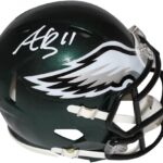 Aj Brown Autographed/Signed Philadelphia Eagles Spd Mini Helmet Beckett