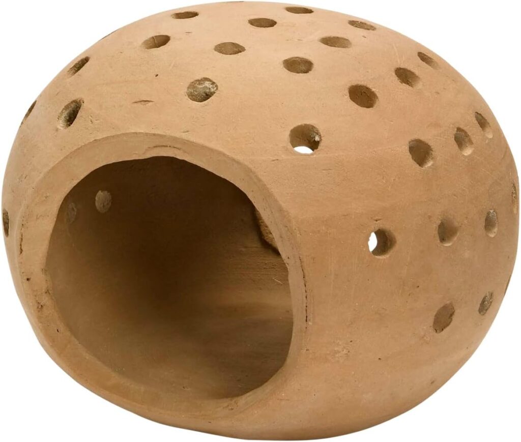 Creative Co-Op Handmade Terracotta Candle Holder with Cutouts Candleholders, 6″ L x 5″ W x 5″ H, Orange