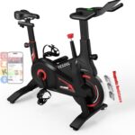 YESOUL Self Powered Exercise Bike with Exclusive Smart App, Adjustable Magnetic Resistance & 300lbs Capacity, Indoor Stationary Cycling Bike with Stable Triangle Frame, Scenic Rides & Live Classes for Home Workouts