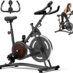 Stationary Bikes,Exercise Bikes,Adjustable Professional Exercise Bikes for Home, Efficient Workout Bike with Smartphone Mount & Digital Pulse Display