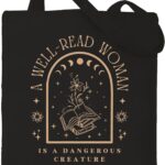 Haukea Aesthetic Canvas Tote Bag for Women Cute Cloth Trendy Tote Bags with Zipper Pockets Cotton Graphic Tote Bag