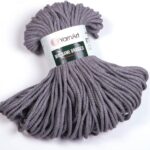 YarnArt Macrame Braided Soft Cord, 55% Cotton 45% Polyester, 250g / 67m – Pastel & Vivid Colors, Ideal for Wall Hangings, Bags, Rugs, Table Runners & DIY Macrame Projects (774)