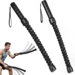 2PCS Weighted Ropeless Battle Rope, Professional Portable Durable Exercise Rope Cordless for HIIT Workouts, Cardio & Muscle Training, Low-Impact Cardio Training, Home Gym Equipment