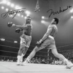 Ikonic Fotohaus Muhammad Ali Joe Frazier Boxing Legends Signed Photo Autograph Print Wall Art Home Decor