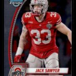 2024 Bowman University Chrome #79 Jack Sawyer Ohio State Buckeyes RC Rookie NCAA Football Trading Card