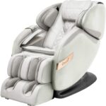 Osaki OS-Champ | Cream & Taupe | 2 Stages Zero Gravity | 18 Air Bag Full-Body Massage Chair | Lumbar Heating | Foot & Calf | 5 Auto Massage Programs | Bluetooth Speaker | Space Saving | Polypropylene