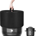 Pressure Cooker Cover with handle Round Waterproof Electric Pressure Cooker Cover for Instant Pot Duo Crisp Ultimate Lid 13-in-1 Air Fryer Pressure Cooker 6.5 Quart(16.5×14.2 in)