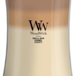 WoodWick Café Sweets Trilogy Holiday Candle Gifts for Women and Men, 21.5 oz Large Hourglass Trilogy Candle with Crackling Wick