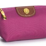 Womens Unique Change Purse Vintage Nylon Zip Coin Wallet Mini Bag (Rose Purple)