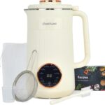 NEW Multifunctional Nut Milk Maker, 8 in 1 blender, makes almond milk, soy milk, oat milk, juice, boil water, automatic delay start/keep warm, cream/rose gold blender