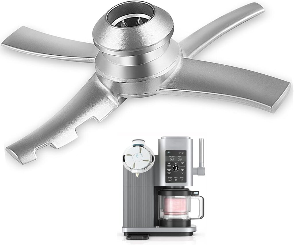 Replacement Paddle Blade Compatible with Ninja Swirl by Creami NC700 NC701 NC701C Ice Cream Makers, Mixing Blade Paddle Replacement Stainless Steel, Silver