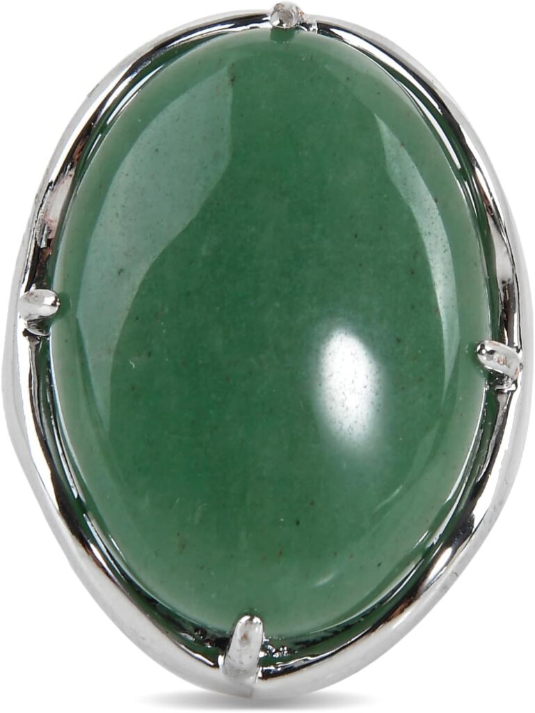 Natural Stone Rings Precious Oval Shaped Gemstone Jewelry For Women Anniversary Birthday Wedding Gift