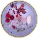 Fifi Peony’s Gemstone Candles – Infused with Healing Rose Quartz Crystals and Hand Placed Dried Flowers. Scented with Soothing Fig in Natural Soy Wax. Burns with an Elegant Wooden Wick. 8oz