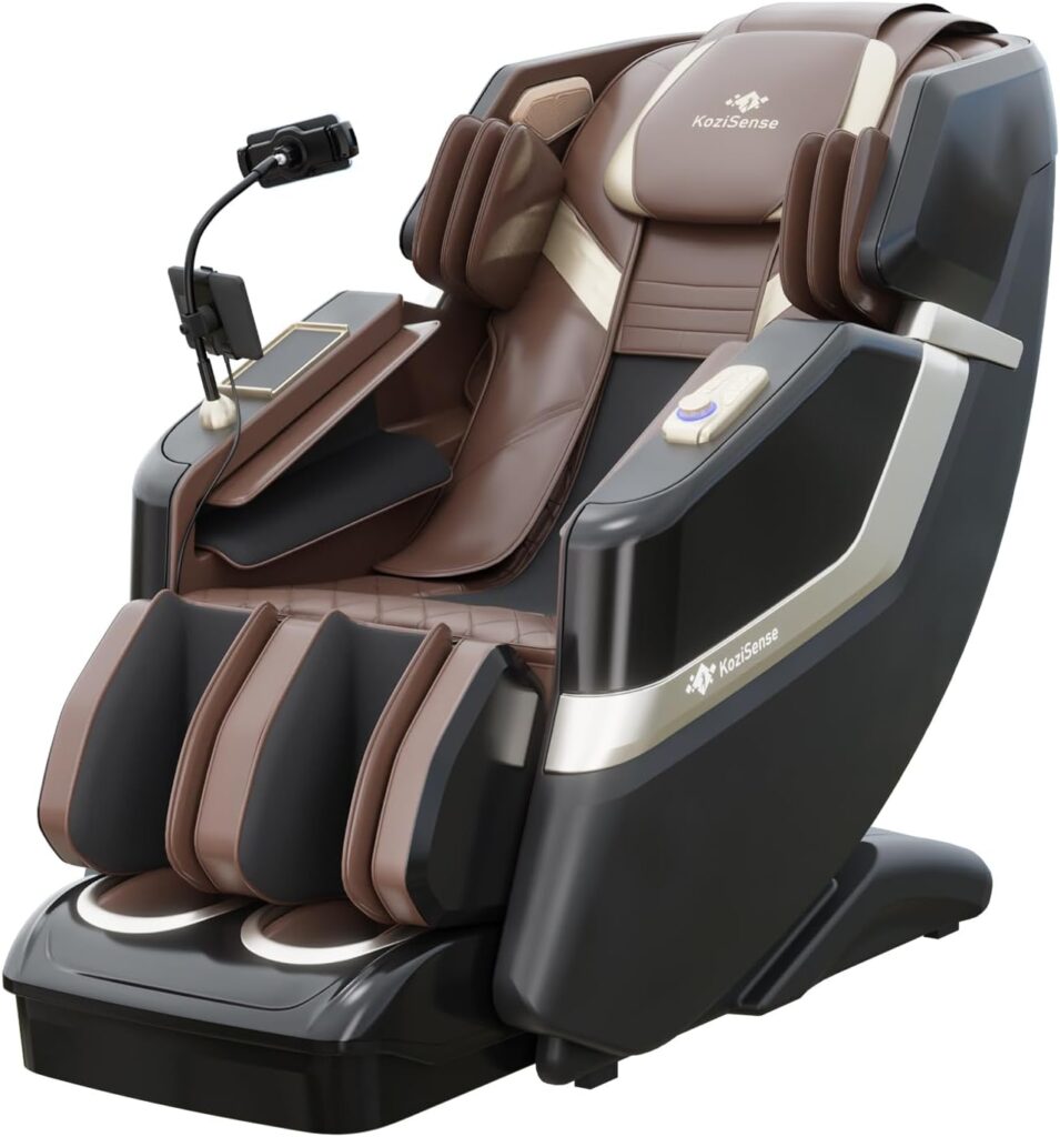 KZ-313 2026 Heated Jade Roller Massage Chair Full Body, Deep Zero Gravity SL-Track with Heat, 12 Auto Modes, 6 Custom Programs, Backlit Touch Screen, Voice Control, Wireless Charger