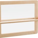 Montessori Baby Pull Up Bar, Montessori Small Mirror is Suitable for Babies Aged 6 to 18 Months, Infants Registry Item, 19.7 * 15.8 inches