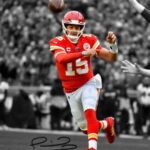 Ikonic Fotohaus Patrick Mahomes Epic Throw Signed Photo Autograph Print Wall Art Home Decor