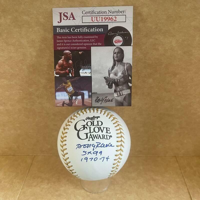 Doug Rader Astros 5x Gg 1970-74 Signed Glove Baseball Jsa Uu19962 – Autographed Baseballs