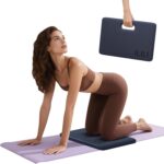 ILILI Yoga Knee Pad Foldable, TPE Soft Pad 24*17*0.5inch (Folding Size 17*12*1inch) for Knee Push-ups, Plank Support＆Elbow/Knee Support, Portable and Lightweight for Yoga Pilates, Fitness Exercise, Outdoor