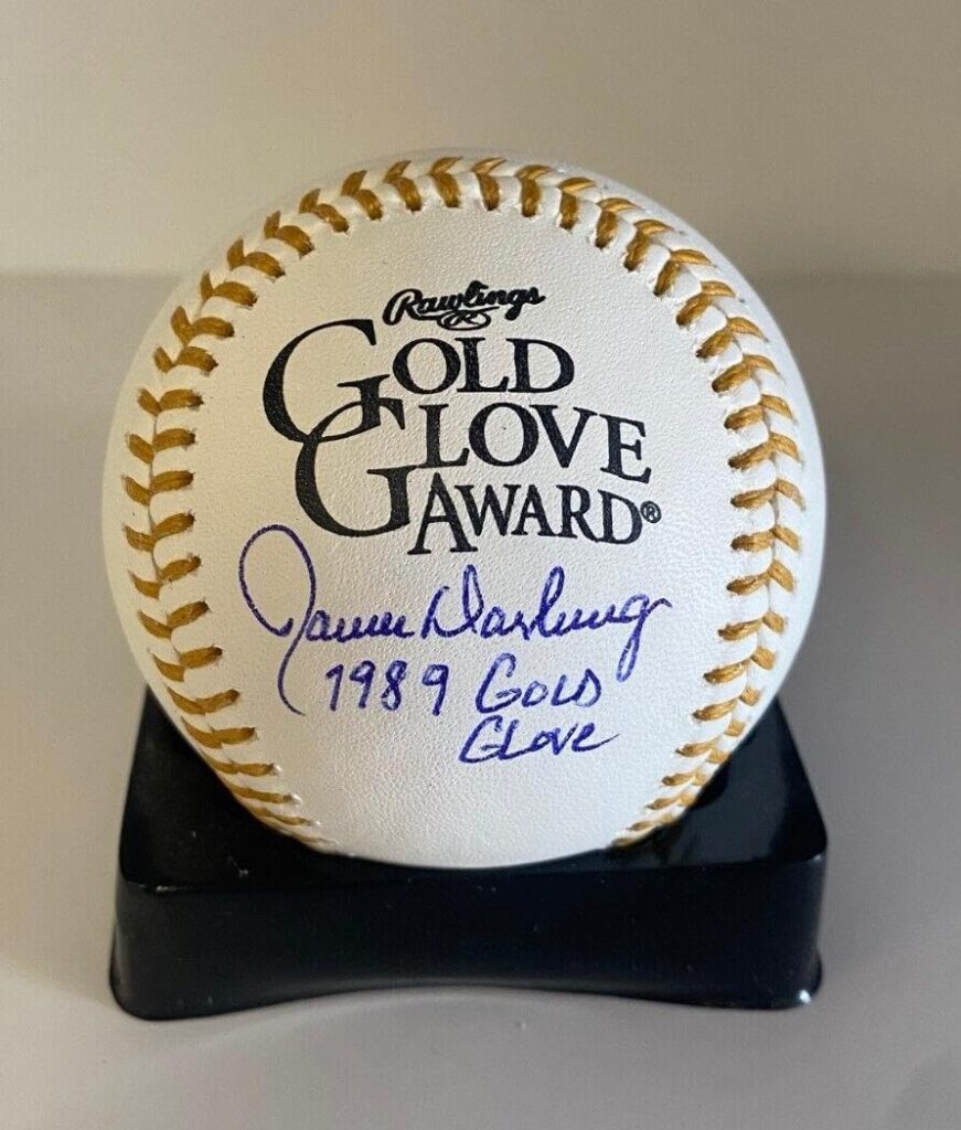 Ron Darling Mets 1989 Glove Signed Autographed Gg M.l Baseball Beckett * – Autographed MLB Gloves