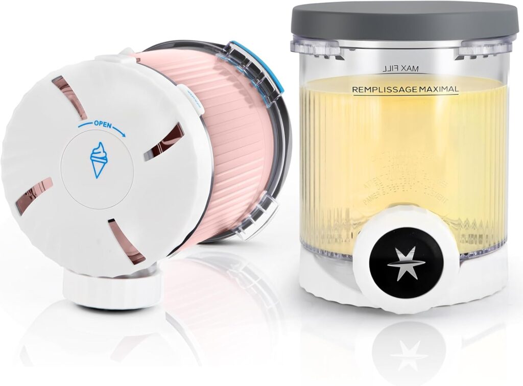 Replacement for Ninja NC700 Series Swirl by Creami Pints & Lids – 2 Pack, Compatible with Ninja NC701 Ice Cream Maker | Ice Cream & Soft Serve Maker Accessories