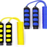 Ponydash Jump Rope, Jump Ropes for Kids, 2 Pack Kids Jump Rope Lightweight &Adjustable &Durable jumping rope for Fitness-Speed Jump Rope for Women Men Youth, Foam Grips Handles for, Workout