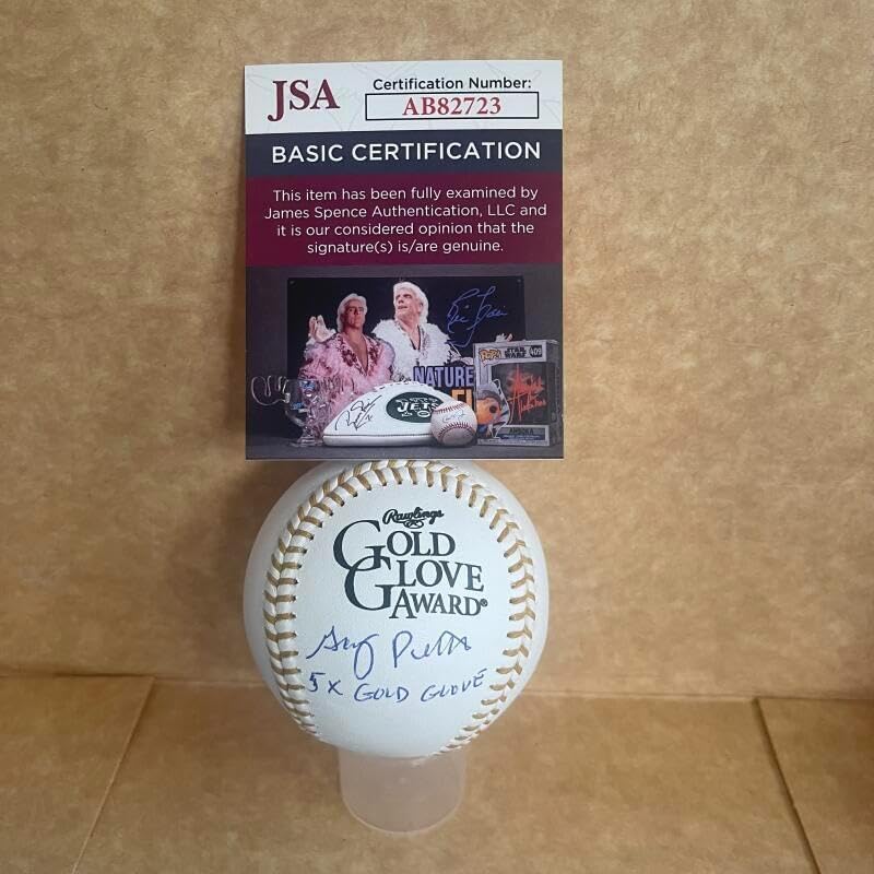 Gary Pettis 5x Glove Signed Autographed Glove Baseball Jsa Ab82723 – Autographed MLB Gloves