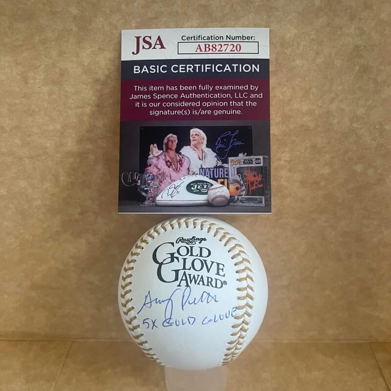 Gary Pettis 5x Glove Signed Autographed Glove Baseball Jsa Ab82720 – Autographed MLB Gloves