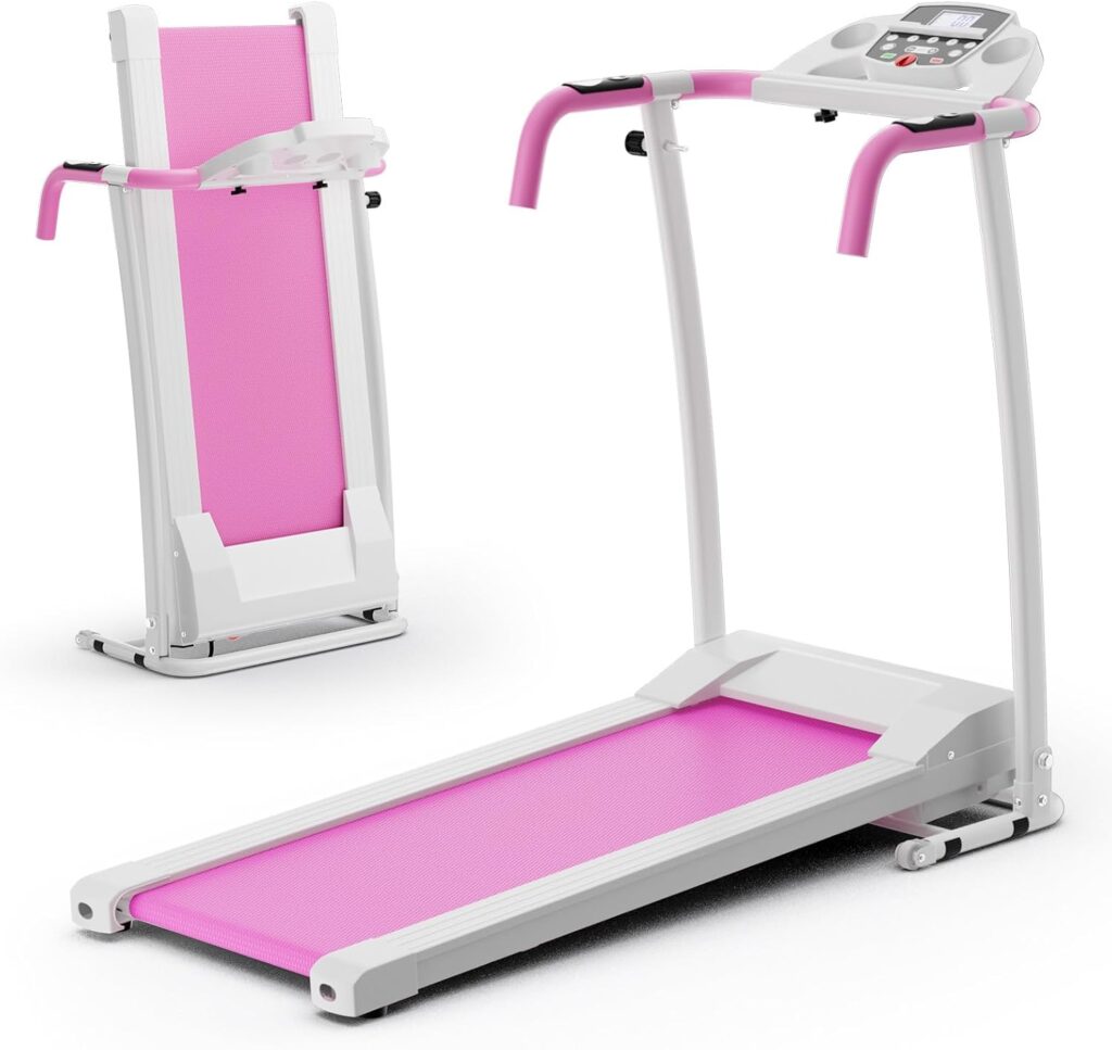 Goplus Foldable Treadmills for Home, Freestanding Folding Treadmill with 12 Preset Programs, Adjustable LCD Display, Pulse Sensors, Portable Compact Treadmill for Walking and Jogging