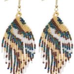 Tassel Zulu Dangle Drop Earrings for Women, Long Bohemian Handmade Beads Fringe Danglig Earing Prom Fashion Jewelry Gift.