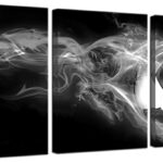 Biuteawal 3 Piece Sport Canvas Wall Art Football Soccer Picture Printed Canvas Painting for Teenager’s Boys Bedroom Decor Black White Home Office Living Room Artwork 12x16inchx3pcs